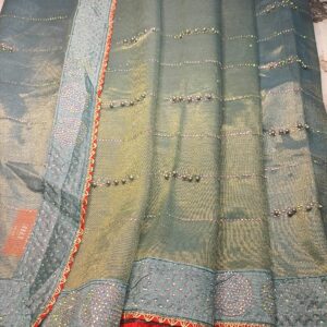 Net Sequins Saree