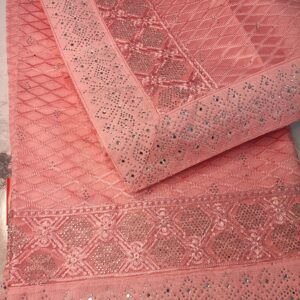 Net Sequins Saree