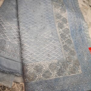 Net Sequins Saree